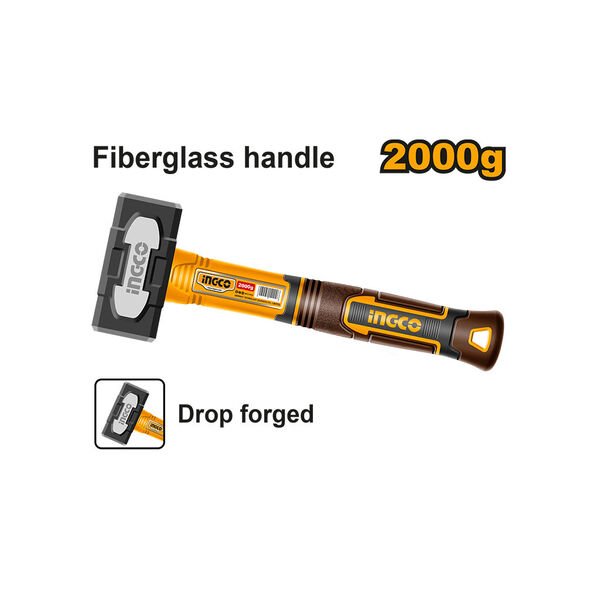 0038917_uro-chaquchi-2000gr-hsth82000-ingco_600 مطرقه 2 كجم سوبر وان - HSTH82000 - الصورة 1