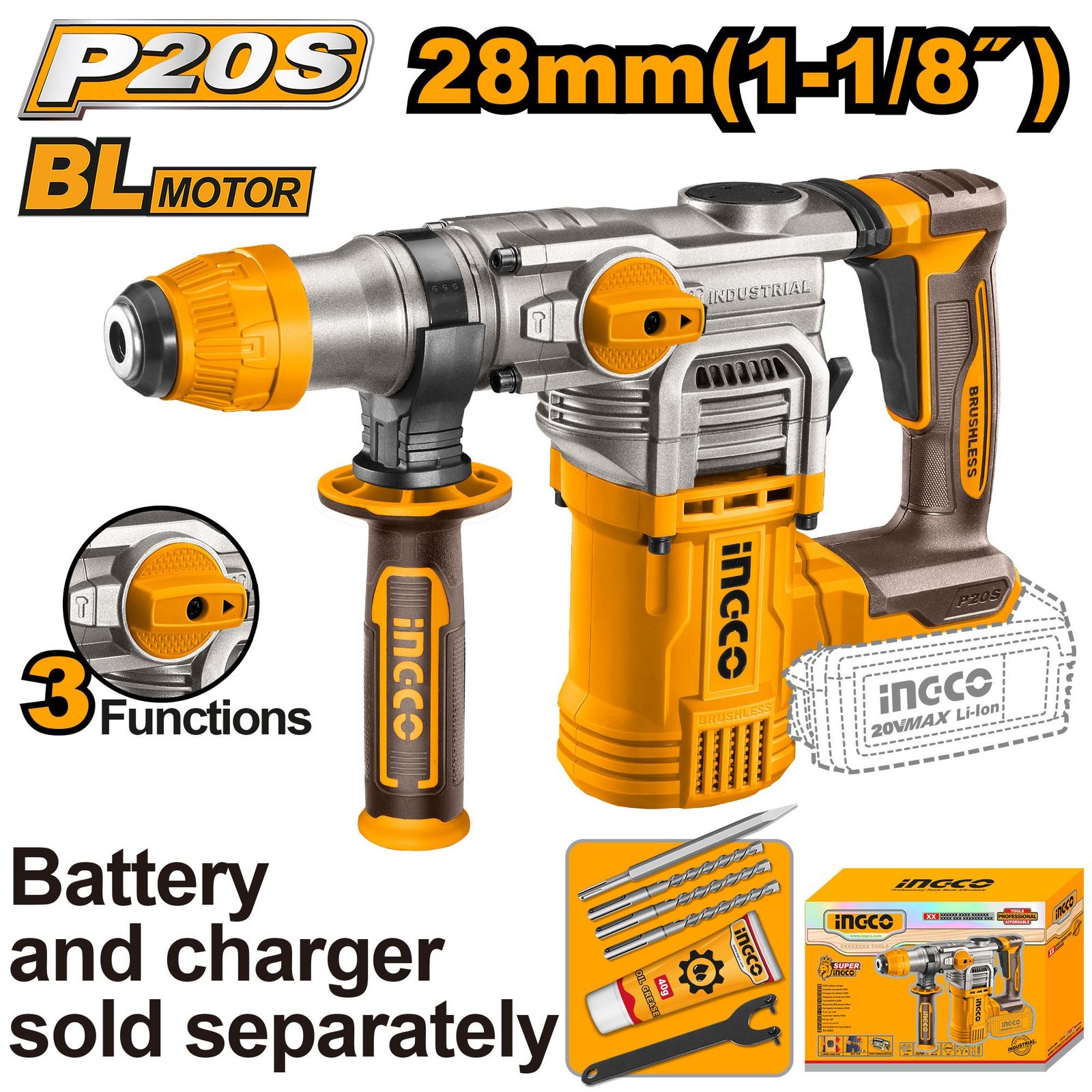 CRHLI20288 هيلتي 20 فولت 28 مم بدون بطاريه CRHLI20288 - الصورة 1